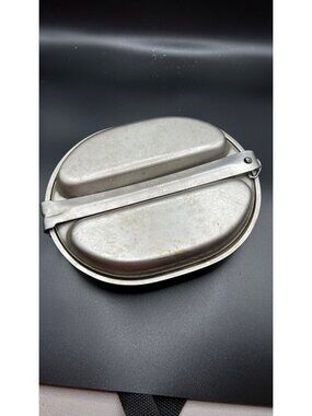 US Military Vintage Vietnam Era Mess Kit Metal Camping Cookware W/Handle no uten